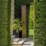 Hedge with doorway